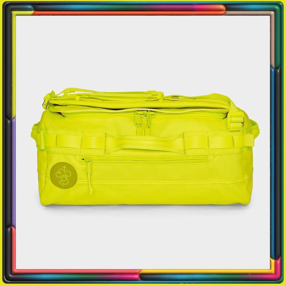 RARE, SOLD OUT, LIMITED EDITION NEON YELLOW Baboon to the Moon L Go Bag (60L)